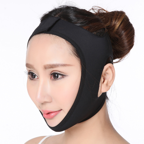 Elastic Face Slimming Bandage V Line Face Shaper Women Chin Cheek Lift Up Belt Facial Anti Wrinkle Strap Face Care Slim Tools ► Photo 1/6