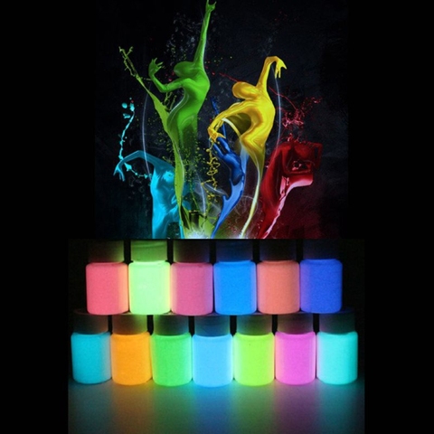 8 Colors Super Bright Luminous Epoxy Resin Pigment Body Art UV Body Paint Set Crystal Mold Soap Making Drop Ship ► Photo 1/6