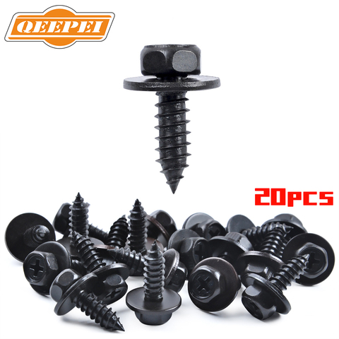 20PCS 10mm Hex Head Screw Bolt 90159-60498 M6.1 x 19mm Fender Linder Bumper Fastener Screw for Toyota Camry RAV4/Lexus ES GS LS ► Photo 1/6