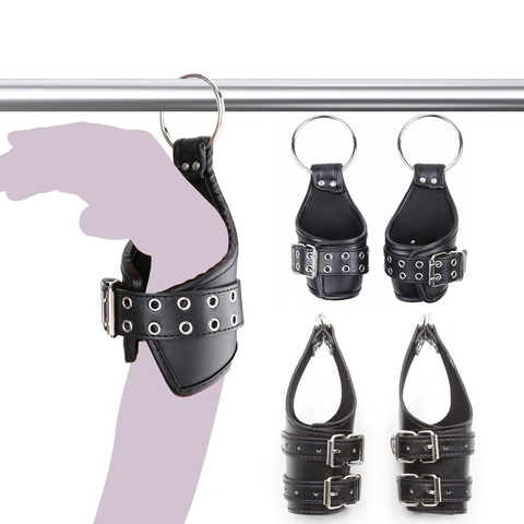 Metal Spreader Bar Wrist Suspension Swing Handcuffs Arm Binders Sexual abuse bondage Suspension Slave Restraints Couple Sex Toys ► Photo 1/1