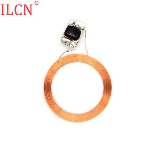 S50 1K IC 13.56MHz FM11 RF08 MF F08 Key Fob Ring RFID NFC Tags Circular Copper Line Naked Coil Chip Access Control Keyfob 1pcs ► Photo 1/5