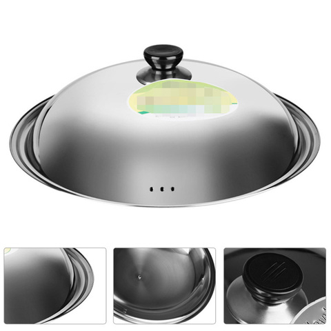 1PC 34/36/38/40cm Stainless Steel Cooking Pot Lid Multifunction Anti-scald Thicken Pot Cover Protector Kitchen Tool ► Photo 1/6