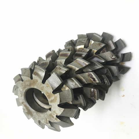 DP12 DP14 DP16 DP18 DP20 DP22 DP24 modulus PA14.5 degrees 1-8# 8pcs/let HSS Gear cutter Gear Milling cutter  Free shipping ► Photo 1/4