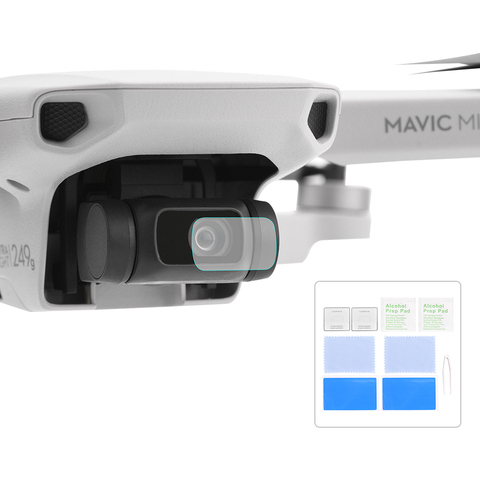 2PCS Camera Lens Protector for DJI Mavic Mini/Mini 2 Drone Anti-Scratch HD Tempered Glass Lens Film Protective Accessory Kit ► Photo 1/6