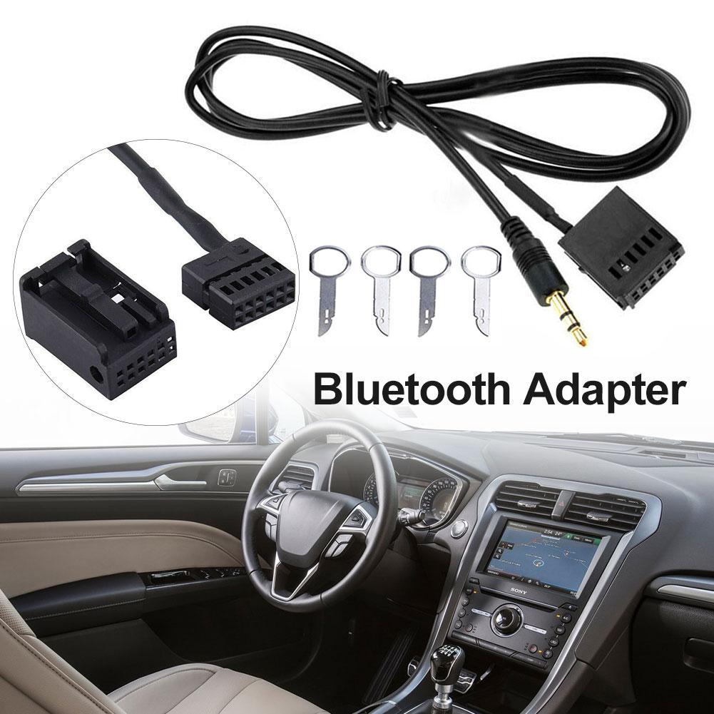 For Ford Focus Mk2 Bluetooth Adapter cable For C-MAX Mk1 Audio Stereo Aux 12V