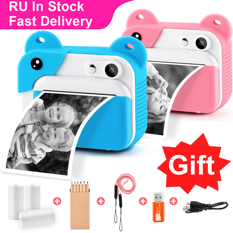 Kid Instant Print Camera Children Printing Camera Digital Children's Camera Toy Camera For Girl's Toy Birthday Christmas Gift ► Photo 1/6