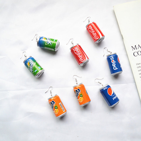 New Summer Drink Cans Drop Earrings DIY Handmade Unique Personality Dangle Big Earrings For Women Girl Fashion Jewelry Gift ► Photo 1/6