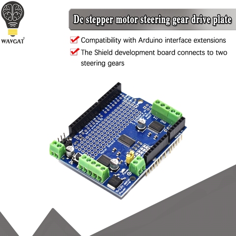 official IIC I2C TB6612 Mosfet Stepper Motor PCA9685 PWM Servo Driver Shield V2 For Arduino Robot PWM Uno Mega R3 Replace L293D ► Photo 1/6