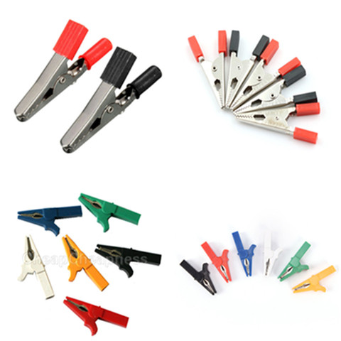 1/2/5Pcs 55MM Alligator Clips Electrical DIY Test Leads Alligator Crocodile Clips Roach Clip Clamps Test Jumper Wire ► Photo 1/6