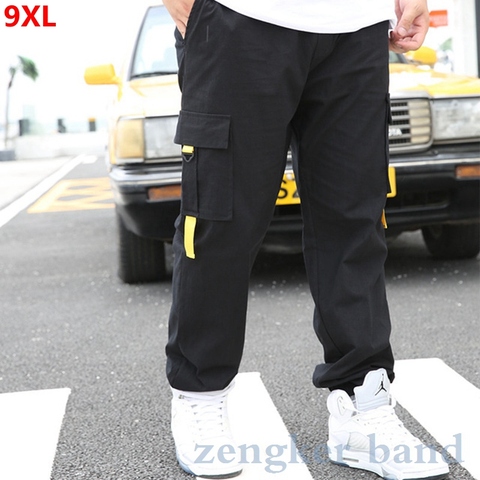 Thin section pants male plus size spring brand overalls loose large size sports pants men's trousers casual pants joggers men ► Photo 1/5