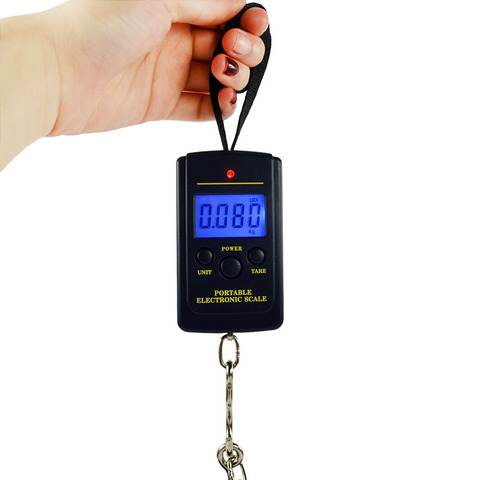 40kg 20g mini Portable digital Fishing Scale Travel luggage Weighting Steelyard Hanging Electronic Hook Scale ► Photo 1/6