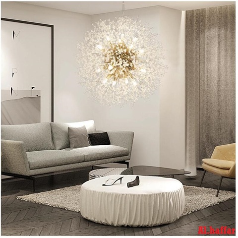 Modern LED Crystal Chandelier lamp  Dandelion Chandelier Restaurant Pendant Hanging decoration lamp ► Photo 1/6