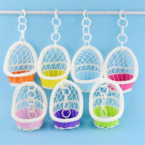 New 1Pc Swing Nest Cages Hanging bed Hamster Hammock Garden Decoration Parrot Basket Small Pet Cradle Weaving Bird Nest Hammock ► Photo 1/6