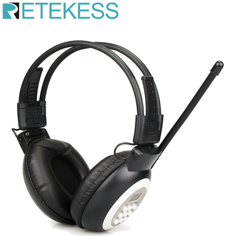 RETEKESS TR101 FM Headphone Radio Receiver Wireless Headset Radio Earphone Receiver For Conference Simultaneous Interpretation ► Photo 1/6
