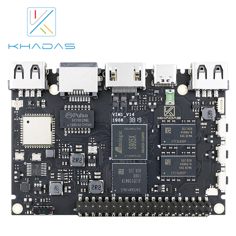 Khadas VIM1 Basic Demo Board Amlogic S905X Quad Core ARM 64bit Cortex-A53 WiFi AP6212 SBC ► Photo 1/5