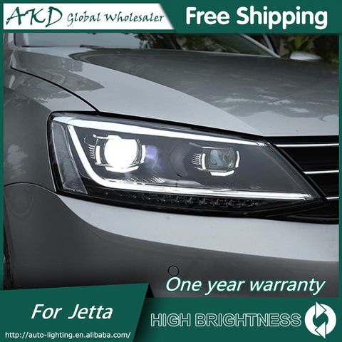 Headlights For VW Jetta 2011-2022 Mk6 DRL Daytime Running Lights Head Lamp LED Bi Xenon Bulb Fog Lights Tuning Car Accessories ► Photo 1/6