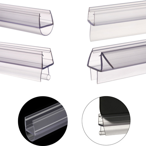 4-12mm Bath Shower Screen Door Seal Strip Useful Rubber Seal Gap Window Door Weatherstrip Household Hardware Home Improvement ► Photo 1/1