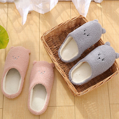 New Winter Women's Slipper Home Shoes For Women Chinelos Pantufas Adulto Fashion Lovely Bear  Indoor House Slippers With Fur ► Photo 1/1