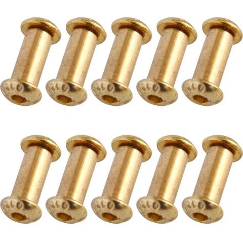 10pcs/lot Brass Fastener DIY Knife Handle Screws Rivet YFS Hexagon Head Cap Screws ► Photo 1/6