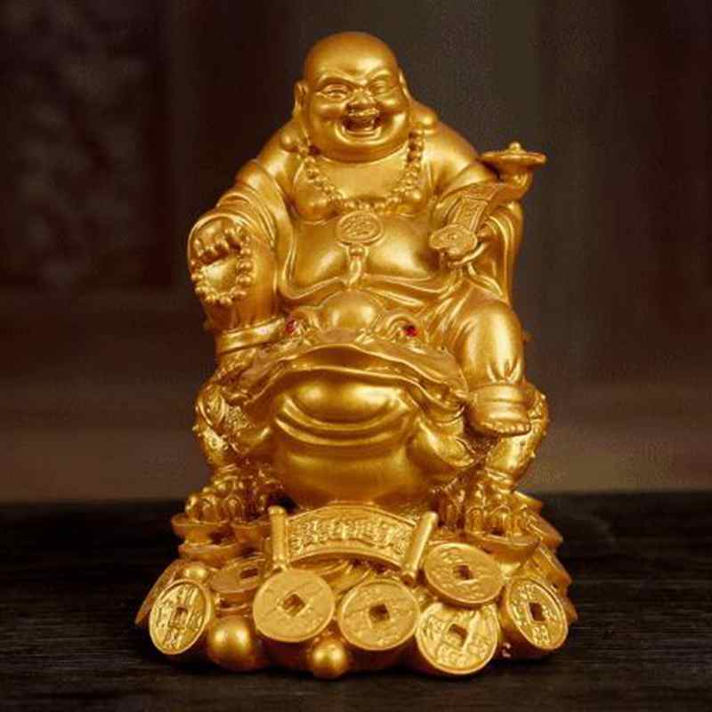 Chinese Feng Shui Laughing Buddha Wealth Dragon Turtle Money Luck Prosperity 