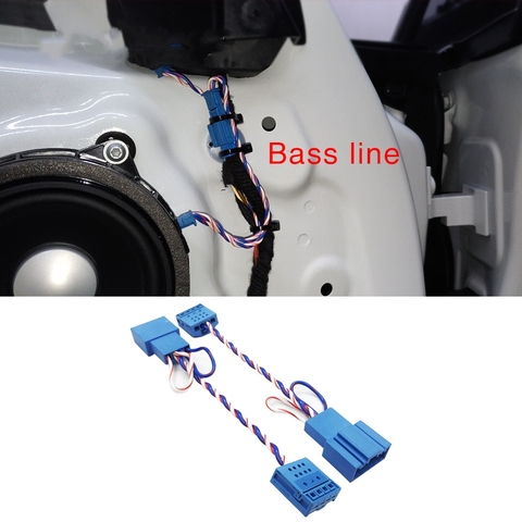 Subwoofer cables for bmw F10 F11 F15 F25 F30 G30 F32 G11 G01 E90 E70 bass adapter  bass plug connection wires line thread string ► Photo 1/6
