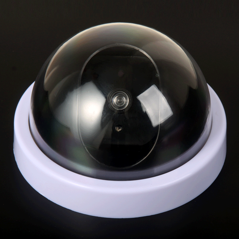 Indoor/Outdoor Dummy Smart Surveillance Camera Home Dome Waterproof Fake CCTV Security Camera with Flashing Red LED Lights ► Photo 1/3