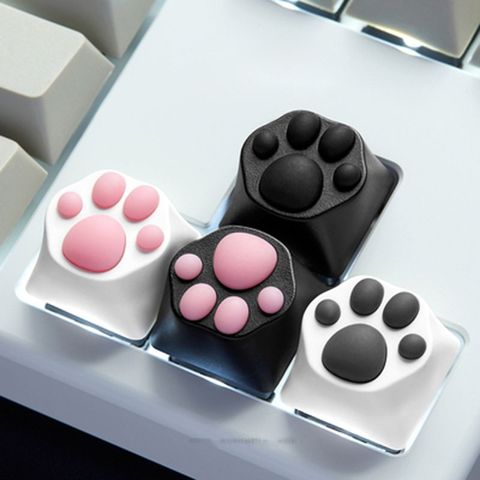 ABS Silicone Cartoon Cute Cat Paws Keyboard Key Caps for Cherry MX Switches ► Photo 1/6