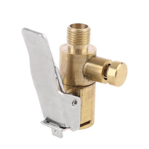 Car Tire Inflator Chuck Air Compressor Pump Lock On Nozzle Fine Thread Deflation H7ED ► Photo 1/5