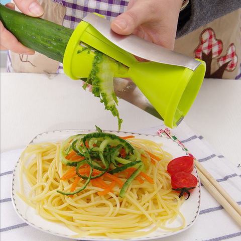 Blade Replaceable Vegetable Spiral Slicer Cutter Vegetable Spiralizer Grater Carrot Cucumber Zucchini Spaghetti LW0227541 ► Photo 1/6