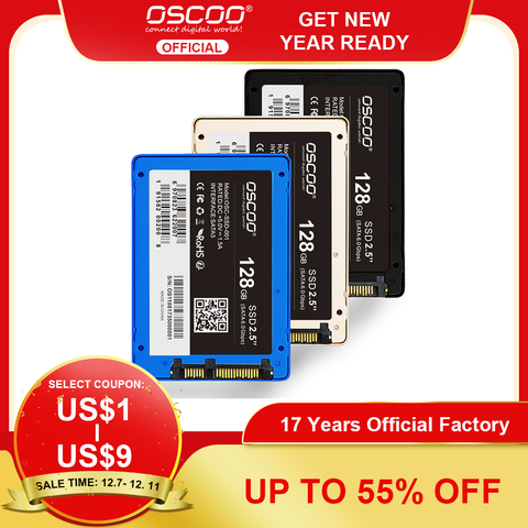 OSCOO SATA3 SSD 1TB 128 GB 256 GB 512 GB Internal Solid State Drive Hard Disk Disc Desktop Laptop ► Photo 1/6