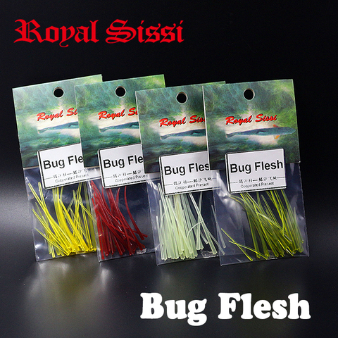 Royal Sissi 4packs set fly tying bug flesh tapered floating strips 3sizes assorted larvae nymph fly body tying materials ► Photo 1/6