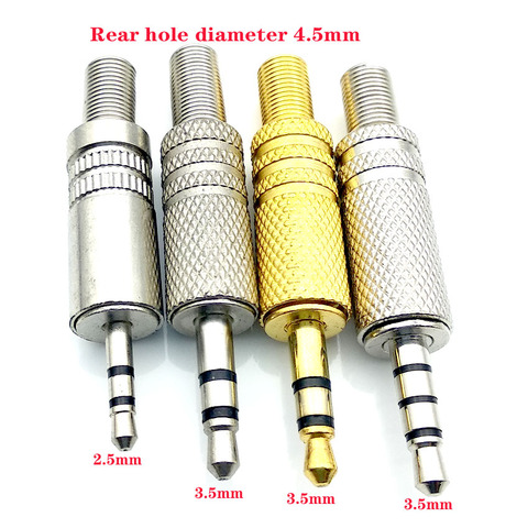 2pcs/lot 2.5 3.5mm Replacement 3.5mm Male Repair Headphones Audio Jack Plug Connector Soldering For Most Earphone Jac ► Photo 1/6