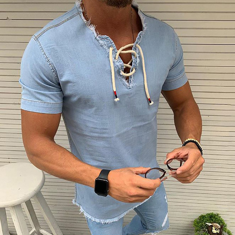 Hot Sale 2022 Summer New Men's Clothing European American Solid Color Short-sleeved T-shirt Top Casual Fashion Oversized T Shirt ► Photo 1/5