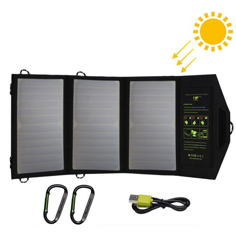 ALLPOWERS Original Solar Charger Quick Charging Outdoors for iPhone iPad Samsung Huawei Nokia Motorola Sony Xiaomi OPPO Vivo. ► Photo 1/6