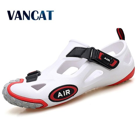 Fashion Men Beach Sandals Outdoor Non-slip Water Shoes Summer Unisex Sandals Soft Light Hiking Sandals Men's Slippers Sneakers ► Photo 1/6