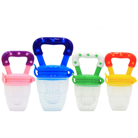 Baby Bottle Feeding Fruit Vegetable Newborn Food Supplement Bite Juice Feeder Kids Nimbler Pacifier For Fruit Portable S M L ► Photo 1/6