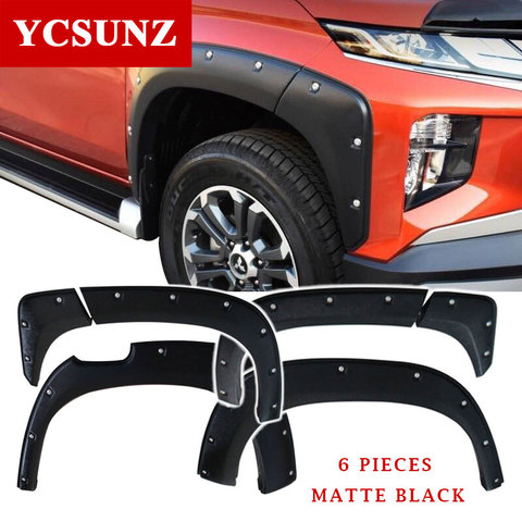 2022 Wheel Arches Fender Flare Mudguard For Mitsubishi L200 2022 Triton Ram 1200 Strada Strakar Barbarian With Nuts Double Cabin ► Photo 1/6