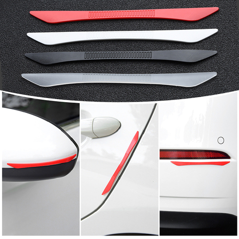 Car Door Guard Edge Protector Anti-collision Strip Auto Rearview Mirror Protection Sticker Front Rear Bumper Rubber White Black ► Photo 1/6