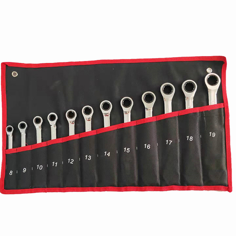 Ratchet Combination Wrench Set Chrome Vanadium Steel  Wrench Set Tools for Repair A Set of Wrench ► Photo 1/6