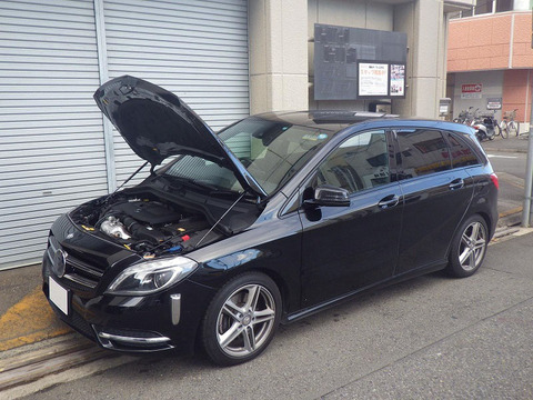 for 2011-2022 Mercedes-Benz B-Class W246 Front Hood Bonnet Gas Struts Lift Support Shock Damper Carbon Fiber ► Photo 1/6