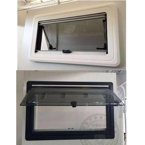 RV Caravan Camper Van 13.7inx11in Hinged Push-Out Window Ventilation Hatch Karavan Mobile Motor home Boat ► Photo 1/6