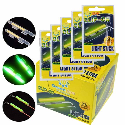 20PCS(10bags) Fishing Glow Sticks Luminous Fishing Fluorescent Night Fishing Lighting Stick Clip On Dark Glow Stick S M L XL ► Photo 1/6