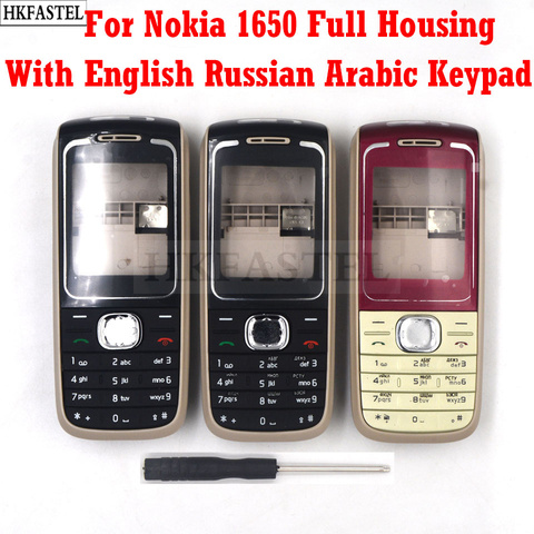 For Nokia 1650 replacement parts High Quality New Full Complete Mobile Phone housing cover case+Keypad+Tools, free shipping ► Photo 1/6
