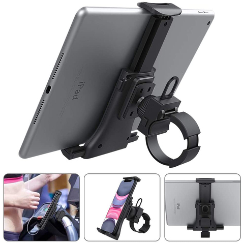 Universal Bike Treadmill Holder Stand for iPad Air 4 Pro Indoor Gym Handlebar Tablet Mount Holder for 4 to 11 inch Mobile Device ► Photo 1/6