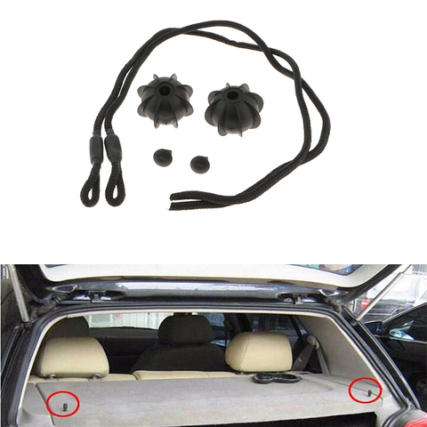 2pcs Rear Trunk Parcel Shelf String Hanging Rope Car Accessories