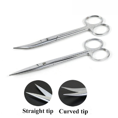 Animal Veterinary Vet Medical Stainless Steel Surgical Scissors Straight curved Tip Scissors Farming Tools ► Photo 1/6