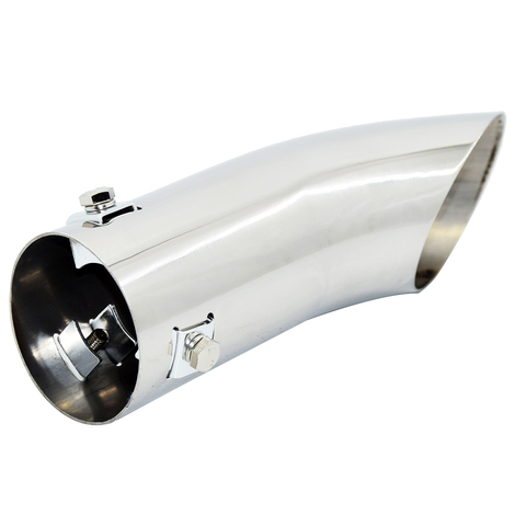 Car Vehicles Exhaust Flex Pipe Stainless Steel Tail End Pipe Tips 59mm 185mm ► Photo 1/6