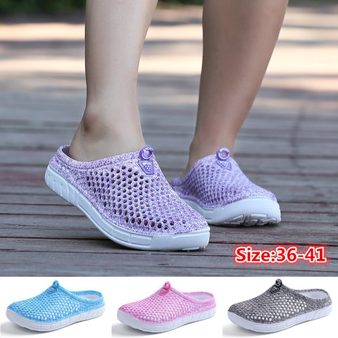 Women's Spring and Summer Fashion Beach Slippers Clogs Shoes Breathable Non-slip Slippers Sandals ► Photo 1/6