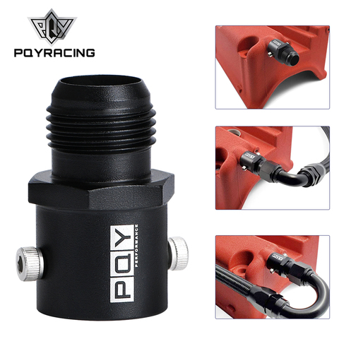 Breather Fitting Adapter 19mm AN10 Valve Cover Vent Outlet K-Swap For Honda Civic Acura Rsx Tsx K20 K24 Aluminium Oil Catch Can ► Photo 1/6