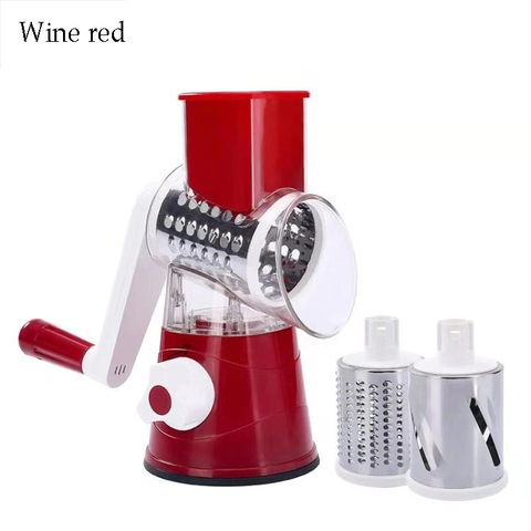 Potato Carrot Grater Slicer Vegetable Cutter Round Mandoline Grinder Stainless Steel Multifunction Chopper Blades Kitchen Tool ► Photo 1/4